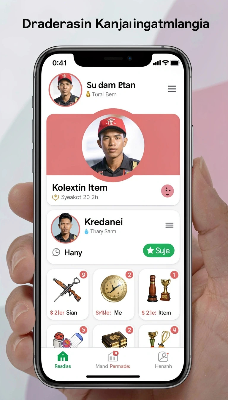 Cuplikan layar menu unduhan katakjp untuk perangkat Android